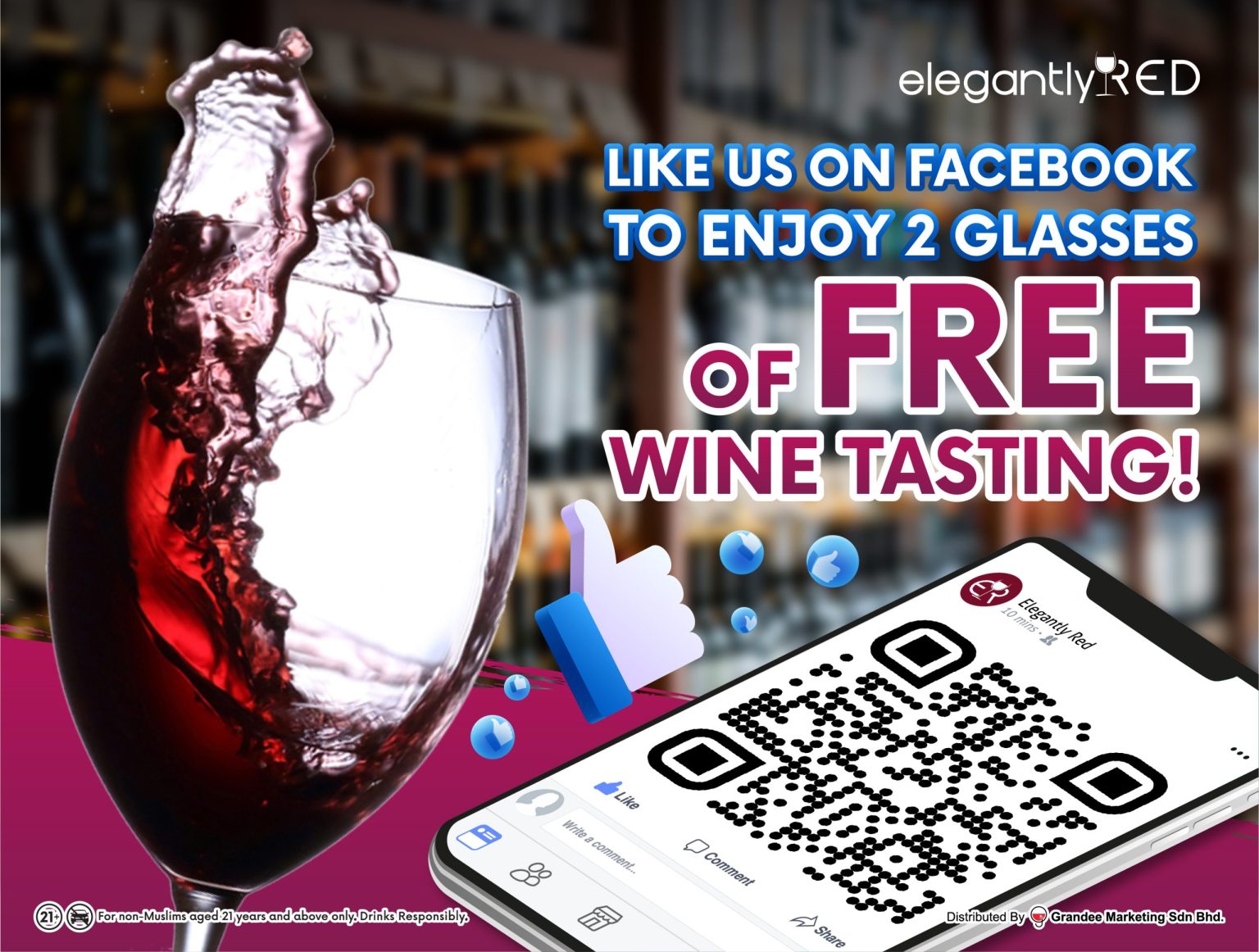 Like our FB page FREE wine tasting