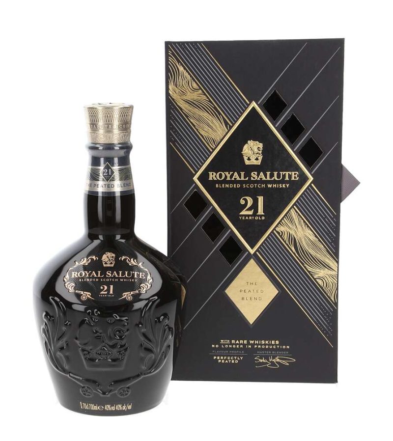 Chivas Regal 21yo Royal Salute 700ml The Peated Blend Gbx